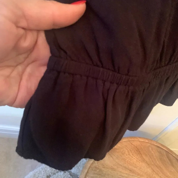 Jennifer Lopez black long sleeve blouse M - Picture 4 of 7